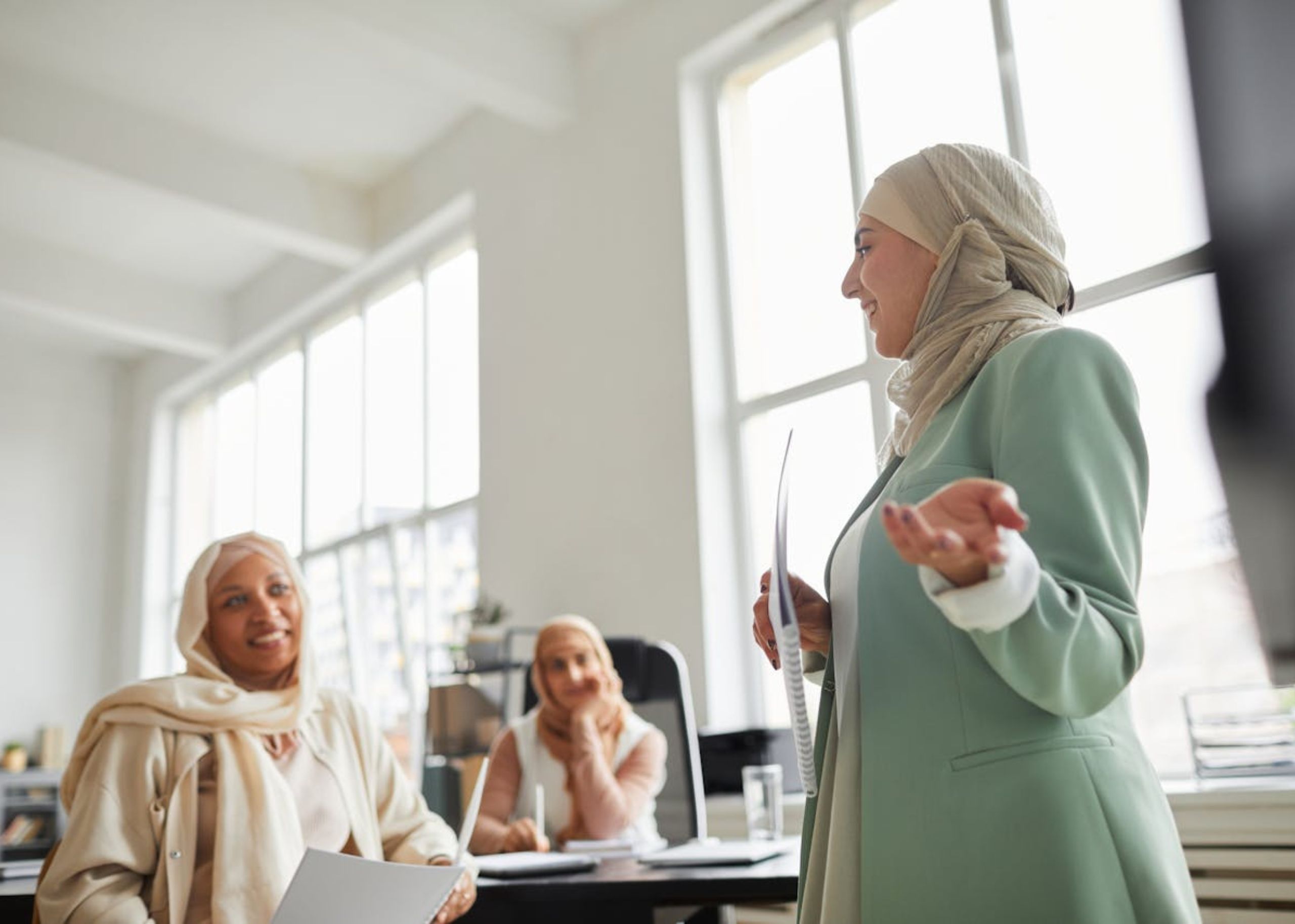 muslim women working